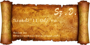 Szakáll Dóra névjegykártya